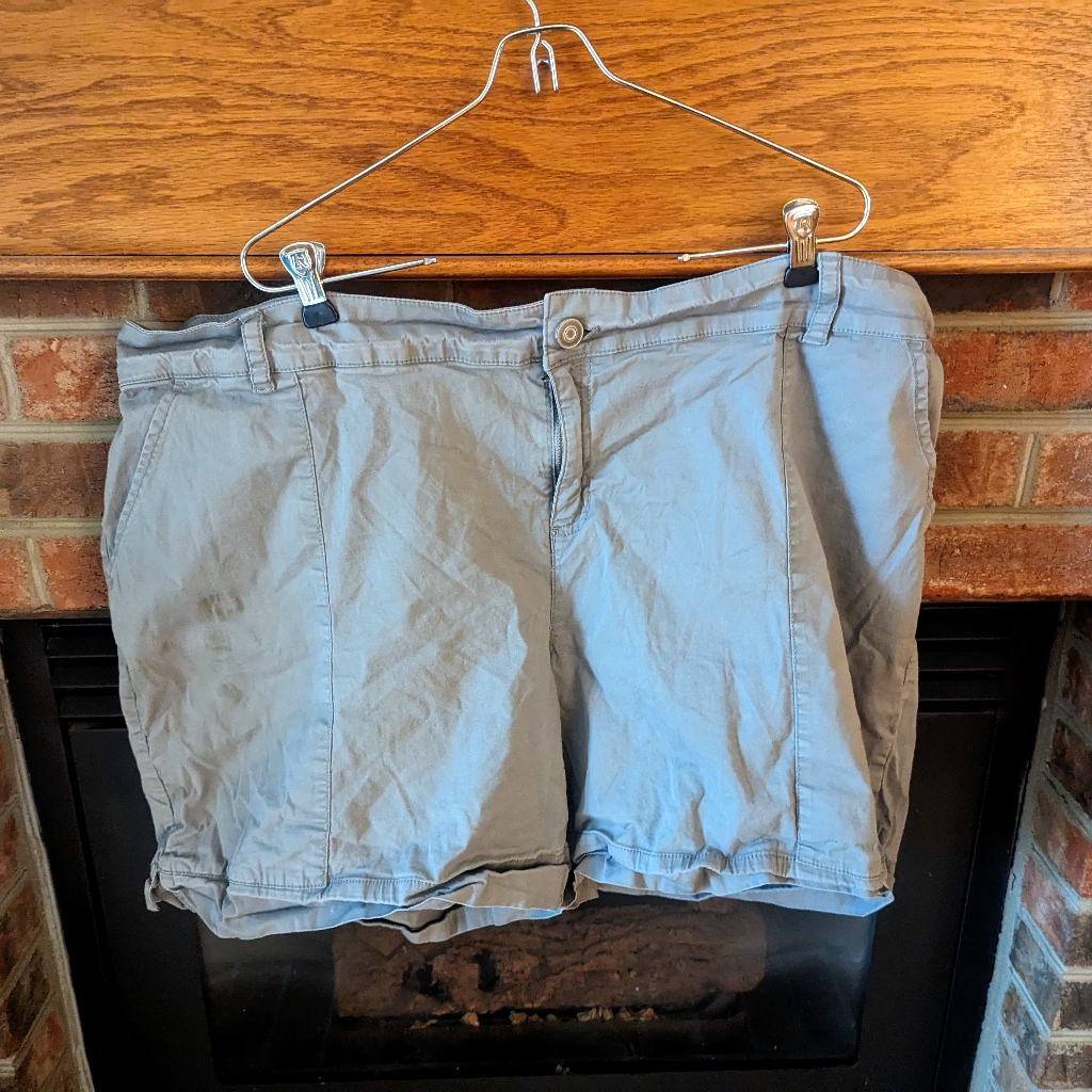 Lane Bryant Brand Gray Shorts Women's Plus Size 24